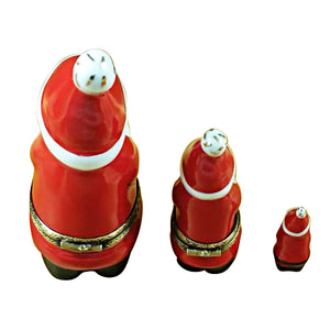 Rochard "Nesting Santa with Ball on Top" Limoges Box