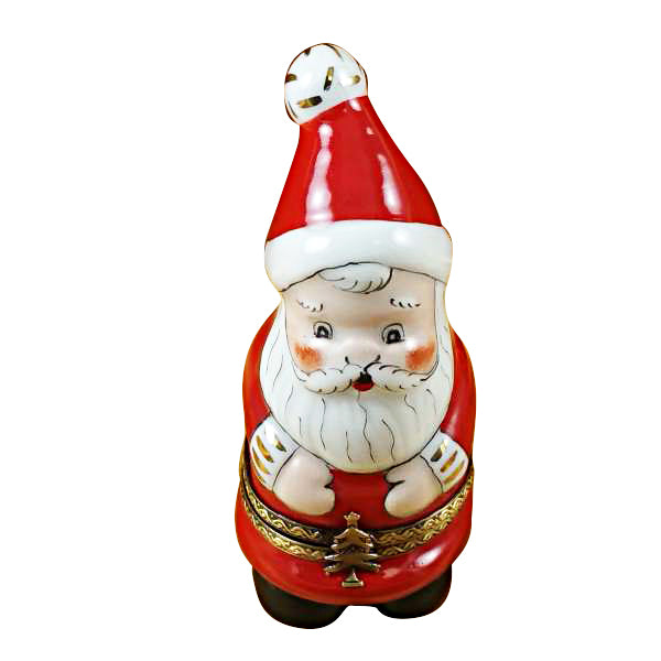 Load image into Gallery viewer, Rochard "Nesting Santa with Ball on Top" Limoges Box
