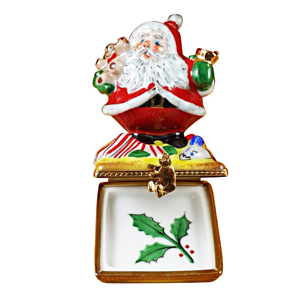 Load image into Gallery viewer, Rochard &quot;Santa with Bell&quot; Limoges Box
