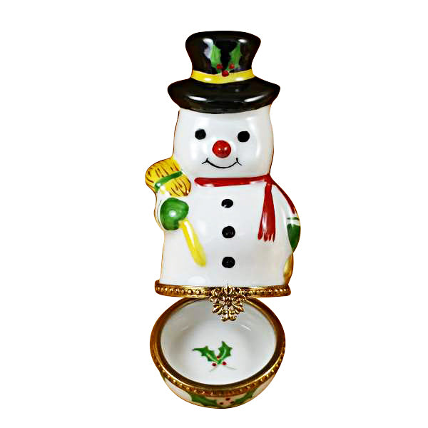 Load image into Gallery viewer, Rochard &quot;Snowman&quot; Limoges Box
