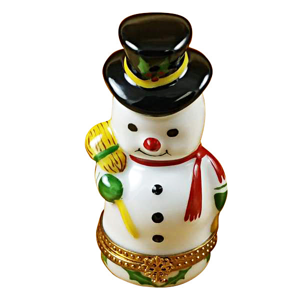 Load image into Gallery viewer, Rochard "Snowman" Limoges Box
