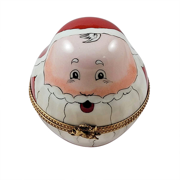 Load image into Gallery viewer, Rochard &quot;Old World Nesting Stacking Santas&quot; Limoges Box
