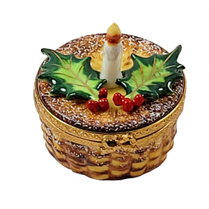 Rochard "Christmas Candle with Holly" Limoges Box