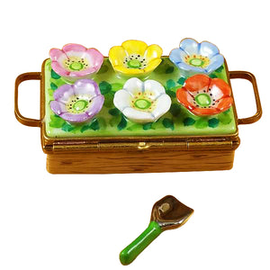 Rochard "Flower Box with Spade" Limoges Box