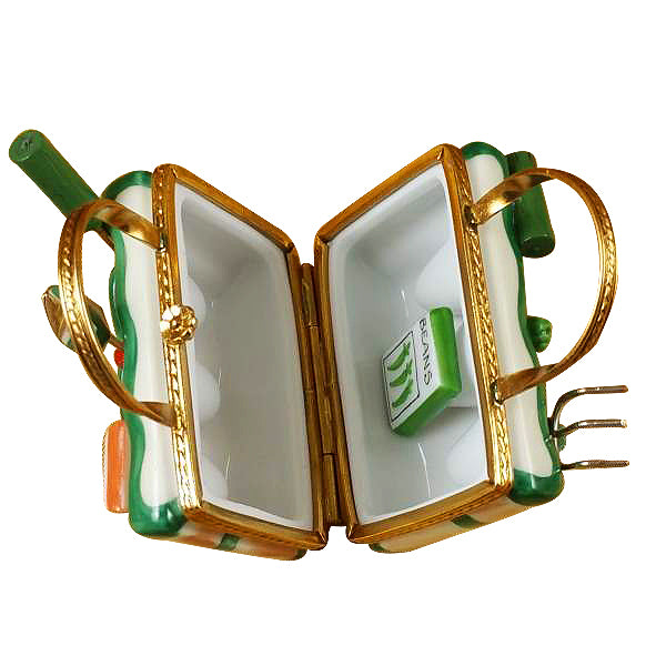 Load image into Gallery viewer, Rochard &quot;Gardening Bag with Tools&quot; Limoges Box
