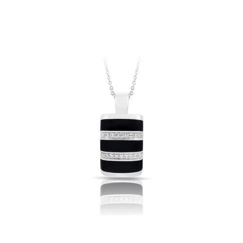 Belle Etoile Regal Stripe Pendant - Onyx