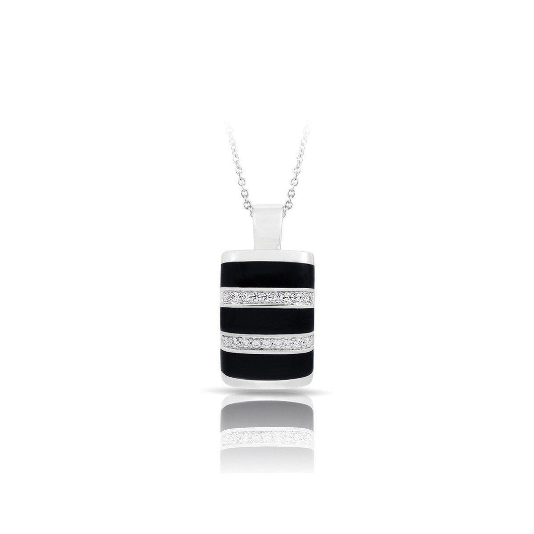 Belle Etoile Regal Stripe Pendant - Onyx