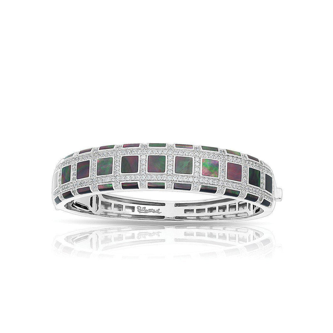 Belle Etoile Regal Mother-of-Pearl Bangle - Black Mother-of-Pearl