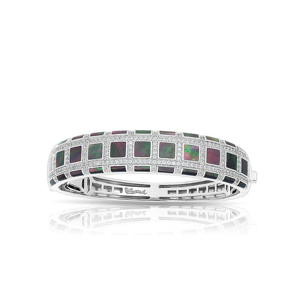 Load image into Gallery viewer, Belle Etoile Regal Mother-of-Pearl Bangle - Black Mother-of-Pearl
