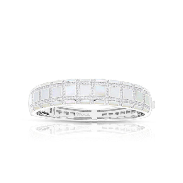 Load image into Gallery viewer, Belle Etoile Regal Mother-of-Pearl Bangle - White Mother-of-Pearl
