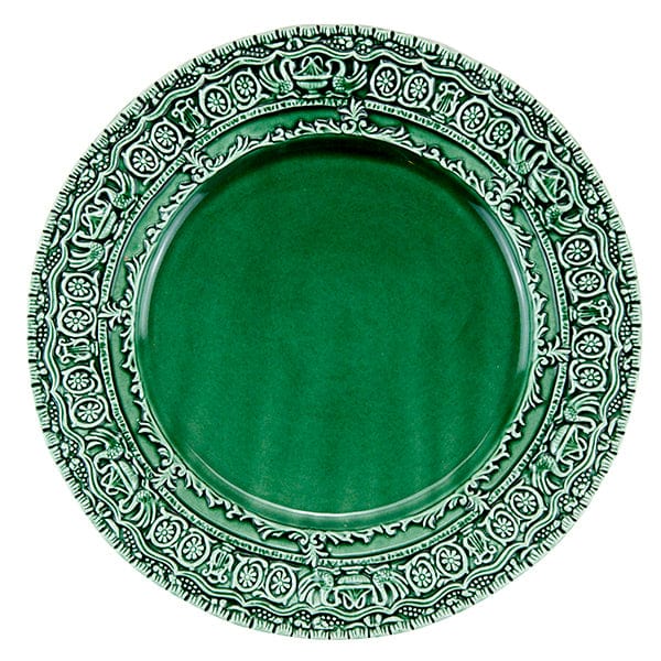 Load image into Gallery viewer, Arte Italica Renaissance Italian Green Charger
