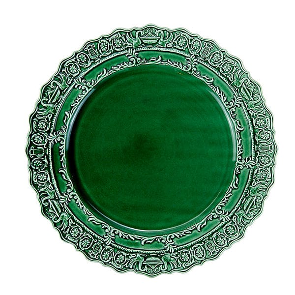 Load image into Gallery viewer, Arte Italica Renaissance Italian Green Dinner Plate
