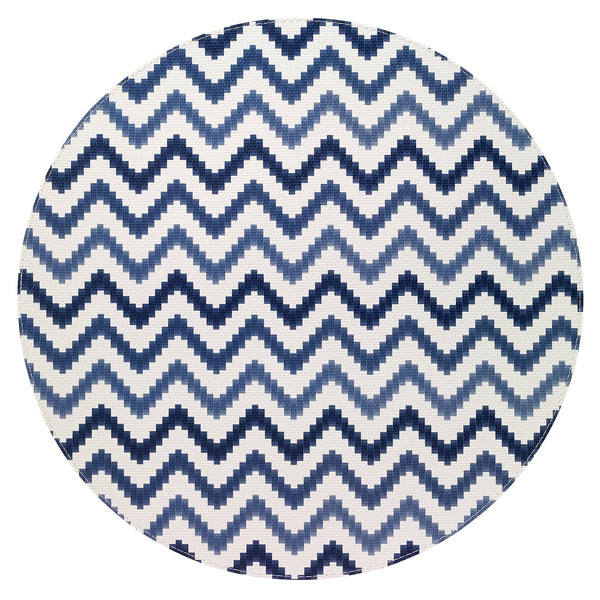 Load image into Gallery viewer, Bodrum Linens Ripple Round - Easy Care Placemats - Set of 4
