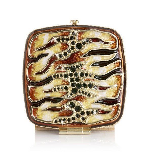 Load image into Gallery viewer, Jay Strongwater Tiger Striped Compact

