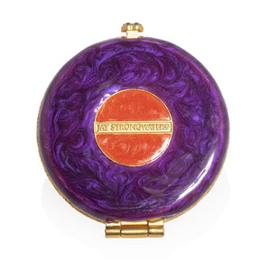 Jay Strongwater Angela - Floral Round Compact - Brocade