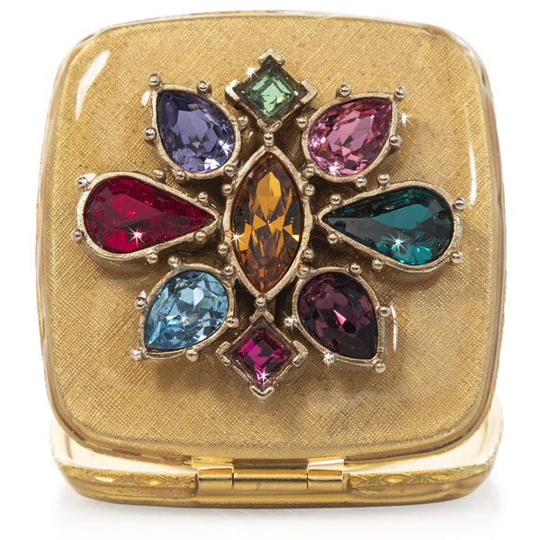 Load image into Gallery viewer, Jay Strongwater Luella Square Jeweled Compact

