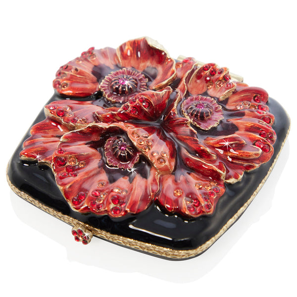 Load image into Gallery viewer, Jay Strongwater Freya Poppy Compact
