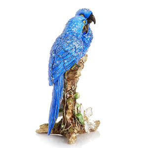 Jay Strongwater Julie & Blaze Macaws on Branch Figurine