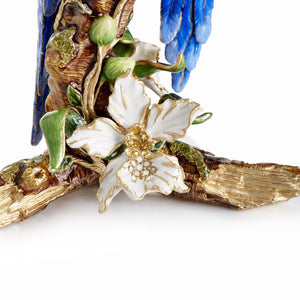 Jay Strongwater Julie & Blaze Macaws on Branch Figurine