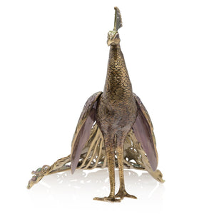 Jay Strongwater Theseus Grand Peacock Figurine