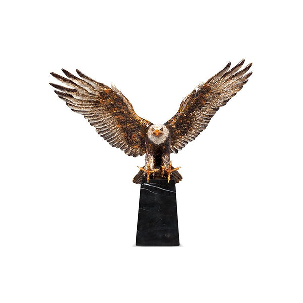 Load image into Gallery viewer, Jay Strongwater Washington Grand Eagle Figurine - Natural
