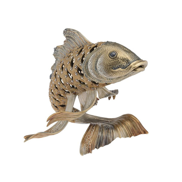 Load image into Gallery viewer, Jay Strongwater Asagi Koi Fish Figurine
