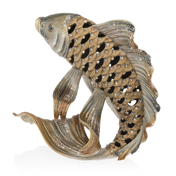Load image into Gallery viewer, Jay Strongwater Asagi Koi Fish Figurine
