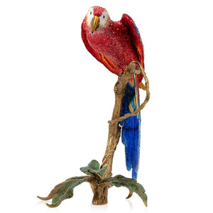Jay Strongwater Skylar Macaw Figurine