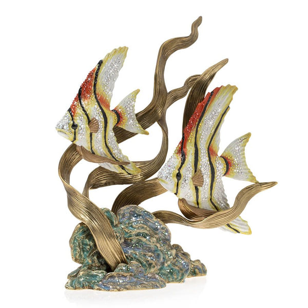 Load image into Gallery viewer, Jay Strongwater Simone &amp; Jacques - Swimming Angel Fish
