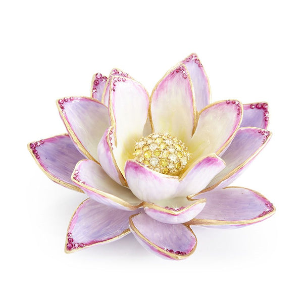 Load image into Gallery viewer, Jay Strongwater Kamal Lotus Table Objet
