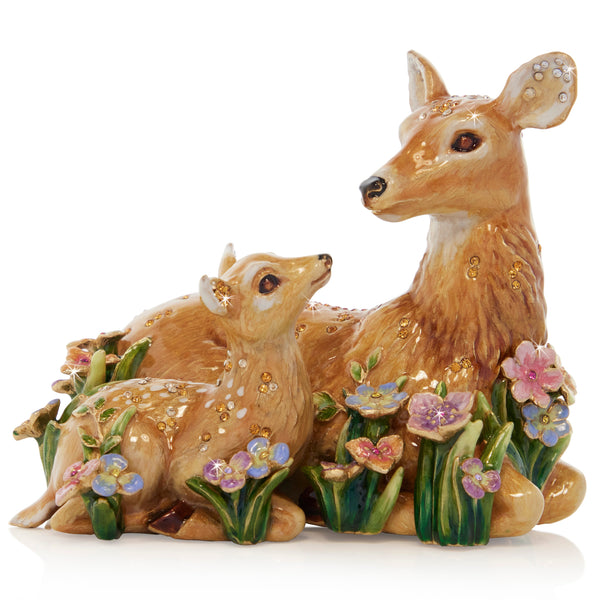 Load image into Gallery viewer, Jay Strongwater Lucy &amp; Leo Deer and Fawn Figurine
