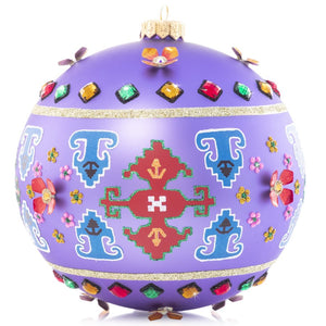 Jay Strongwater 6" Opulent Round Ornament
