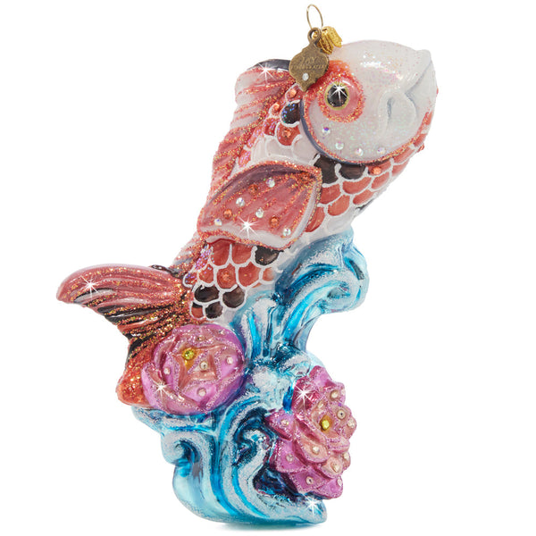 Load image into Gallery viewer, Jay Strongwater Koi Fish Ornament
