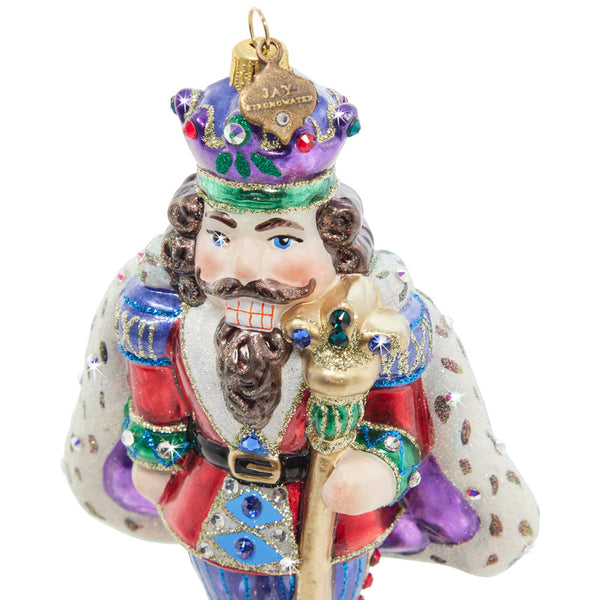 Load image into Gallery viewer, Jay Strongwater Fancy Nutcracker Ornament
