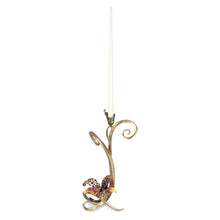 Load image into Gallery viewer, Jay Strongwater Mirabelle Orchid Single Candlestick - Flora