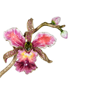 Jay Strongwater Marietta Orchid Objet - Flora