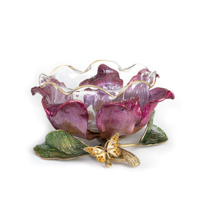 Jay Strongwater Sydney Large Flower Bowl - Bouquet