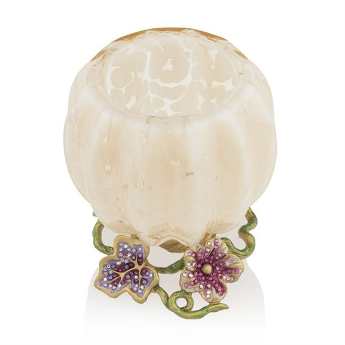 Jay Strongwater Carmella Leaf and Vine Candle Holder - Flora
