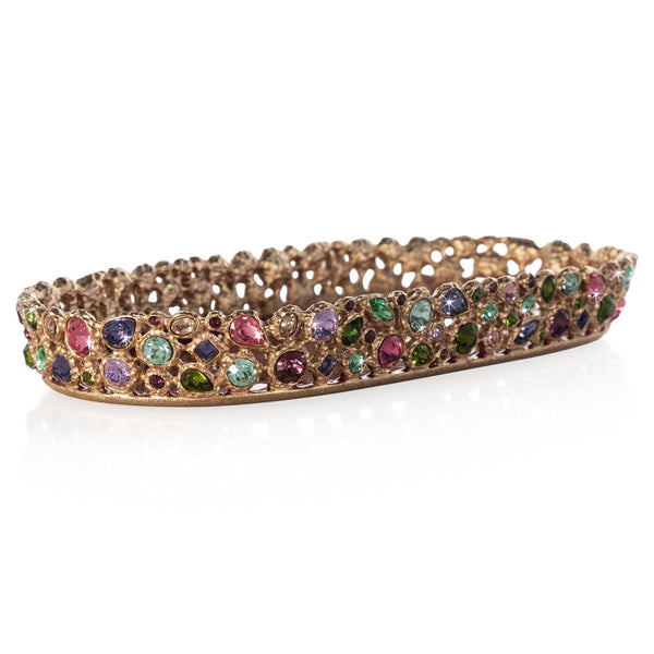 Load image into Gallery viewer, Jay Strongwater Julius Bejeweled Tray - Bouquet
