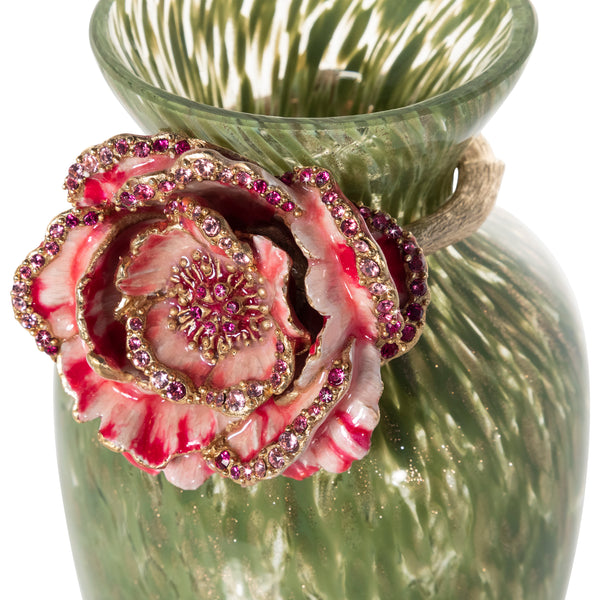 Load image into Gallery viewer, Jay Strongwater Peony Vase
