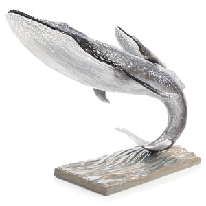 Jay Strongwater Finn Whale and Calf Figurine