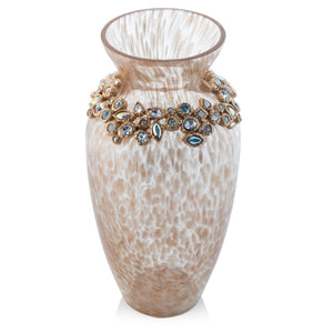 Jay Strongwater Norah Bejeweled Vase - Opal