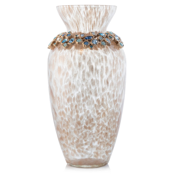 Load image into Gallery viewer, Jay Strongwater Norah Bejeweled Vase - Oceana
