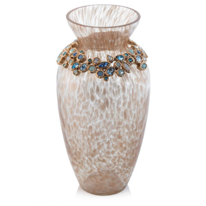 Jay Strongwater Norah Bejeweled Vase - Oceana