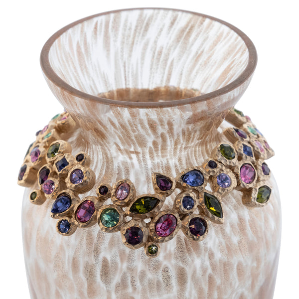 Load image into Gallery viewer, Jay Strongwater Norah Bejeweled Vase - Bouquet
