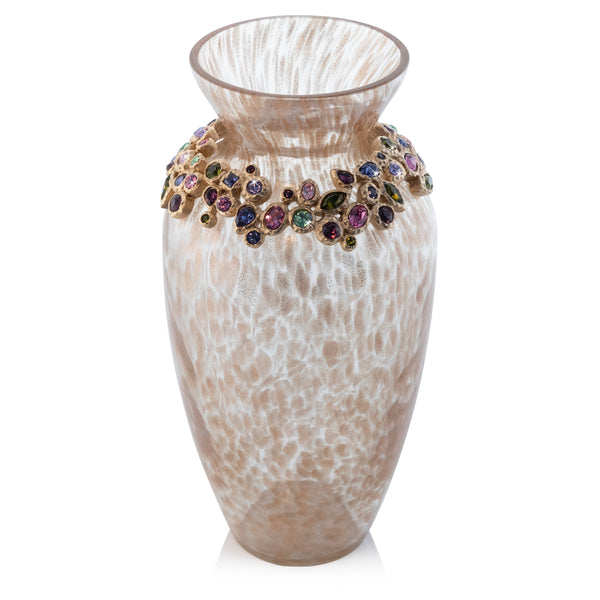 Load image into Gallery viewer, Jay Strongwater Norah Bejeweled Vase - Bouquet
