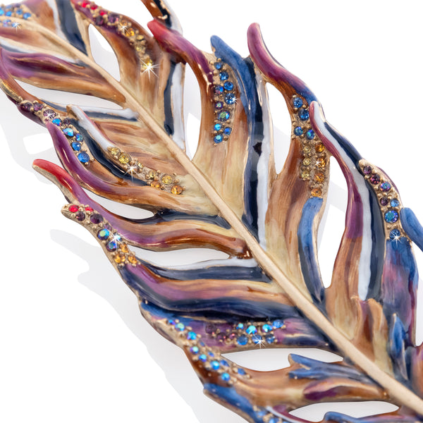 Load image into Gallery viewer, Jay Strongwater Callan Feather Tray
