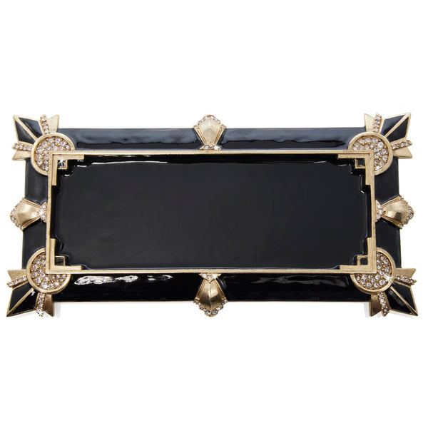 Load image into Gallery viewer, Jay Strongwater Charles Art Deco Tray
