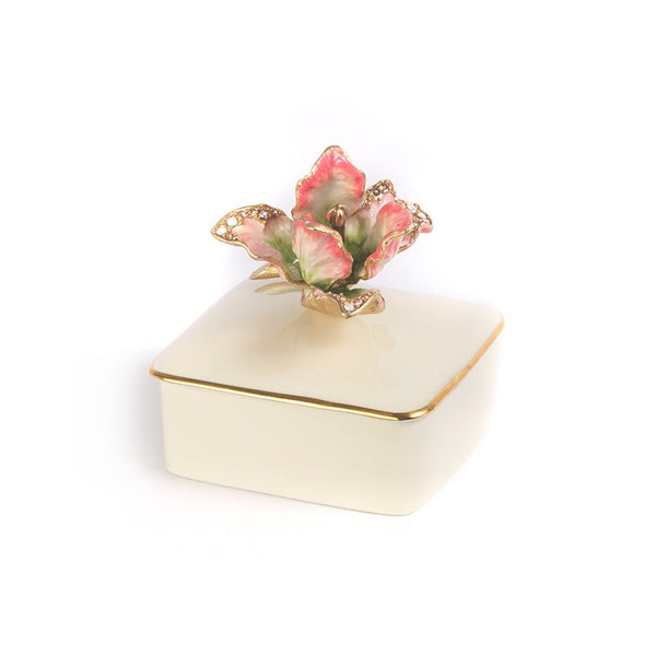 Load image into Gallery viewer, Jay Strongwater Lainey Tulip Porcelain Box
