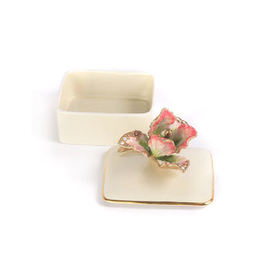 Jay Strongwater Lainey Tulip Porcelain Box